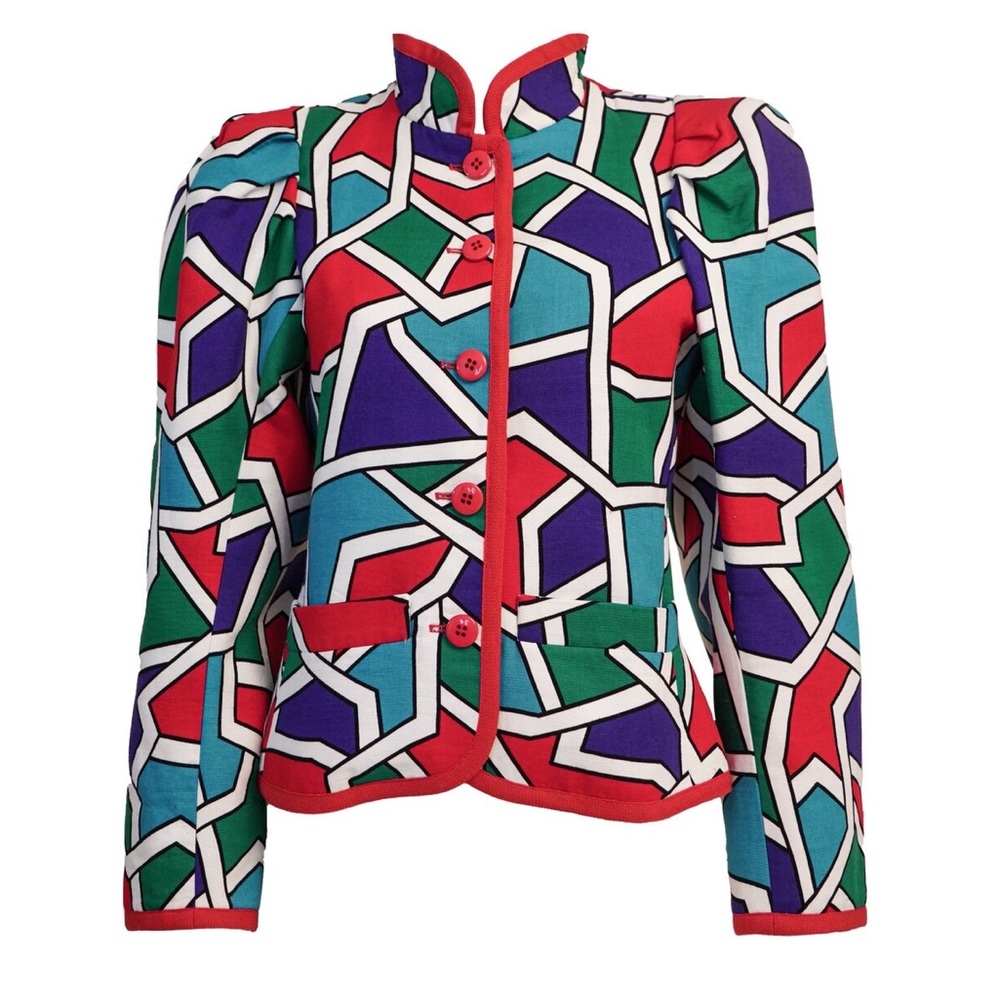 Saint Laurent Color Block Jacket - image 1